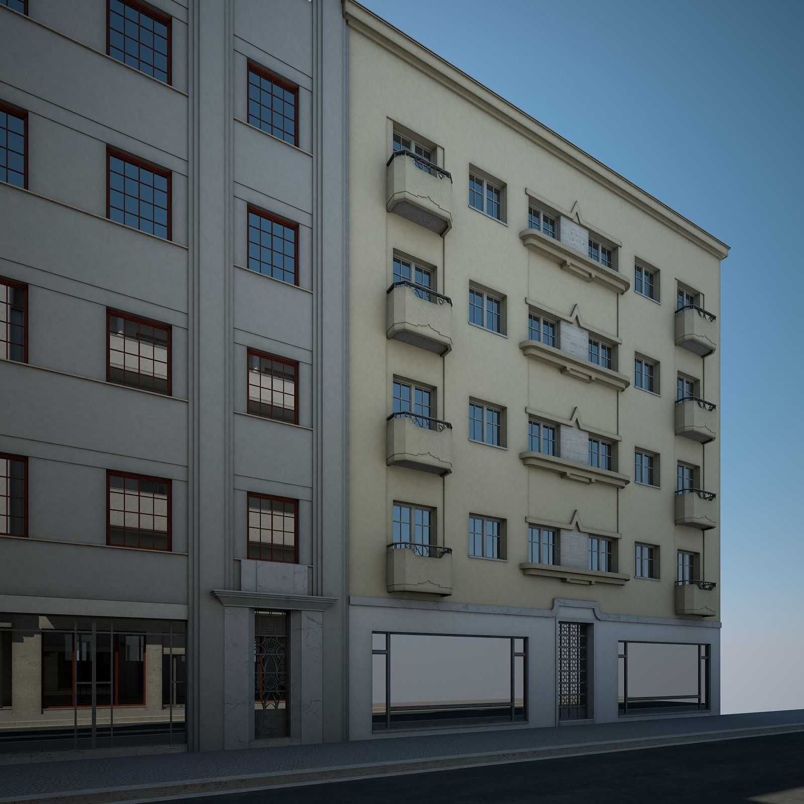 Modern City Street 3D model_25