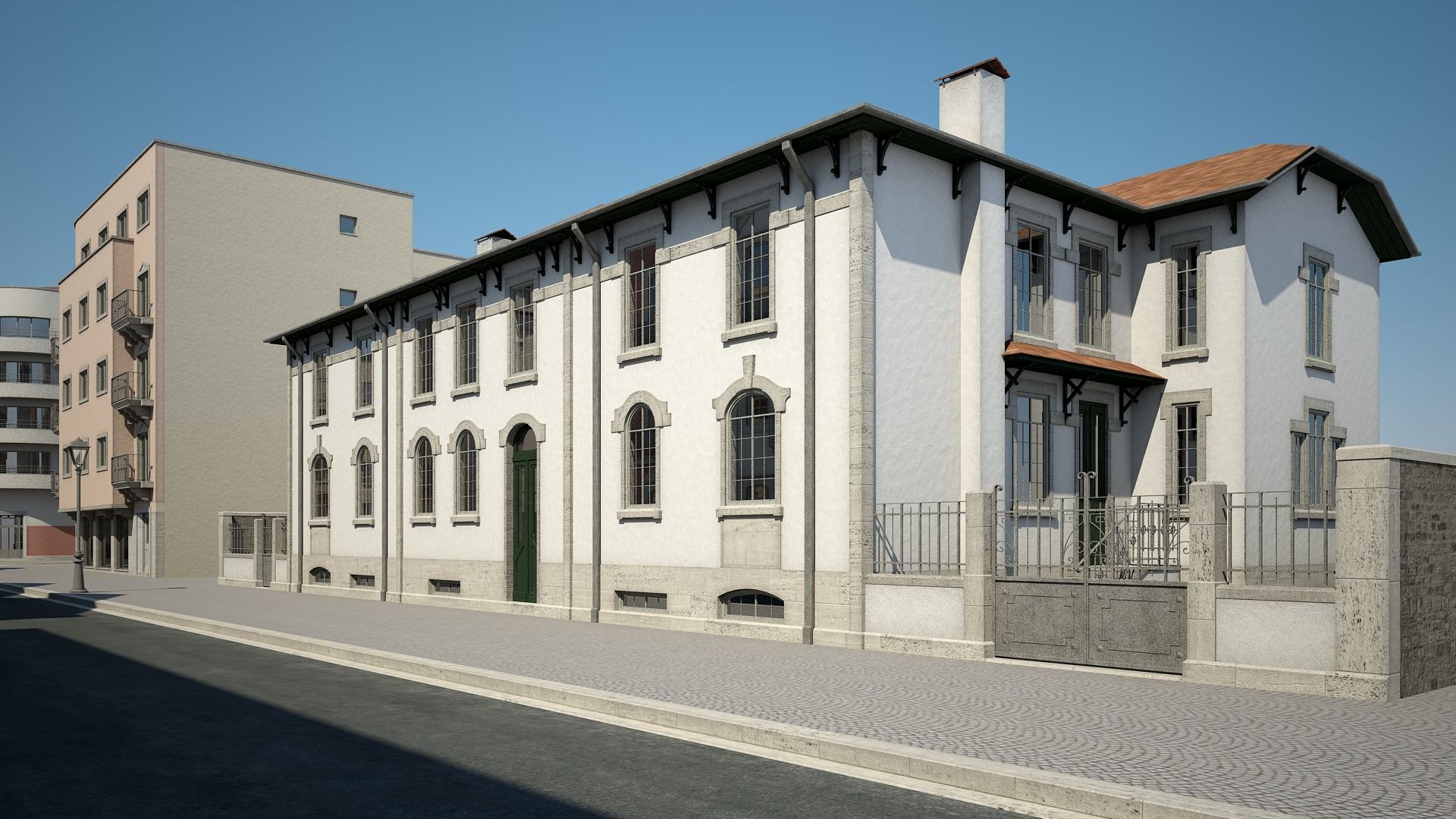 Modern City Street 3D model_14