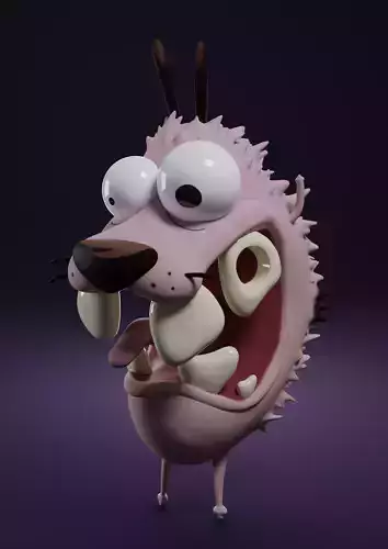 Courage the cowardly dog 3D print model
