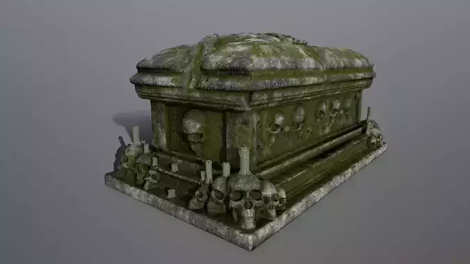 tomb 1 with skulls on top