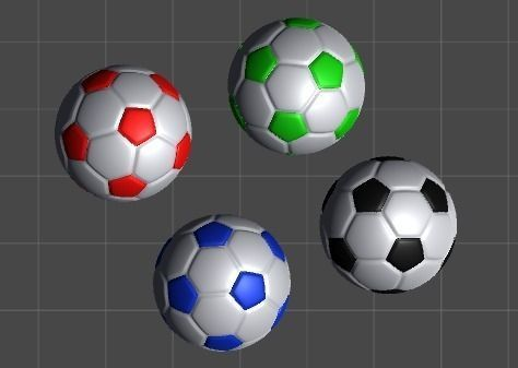 Classic Soccer Balls - 4 balls pack 