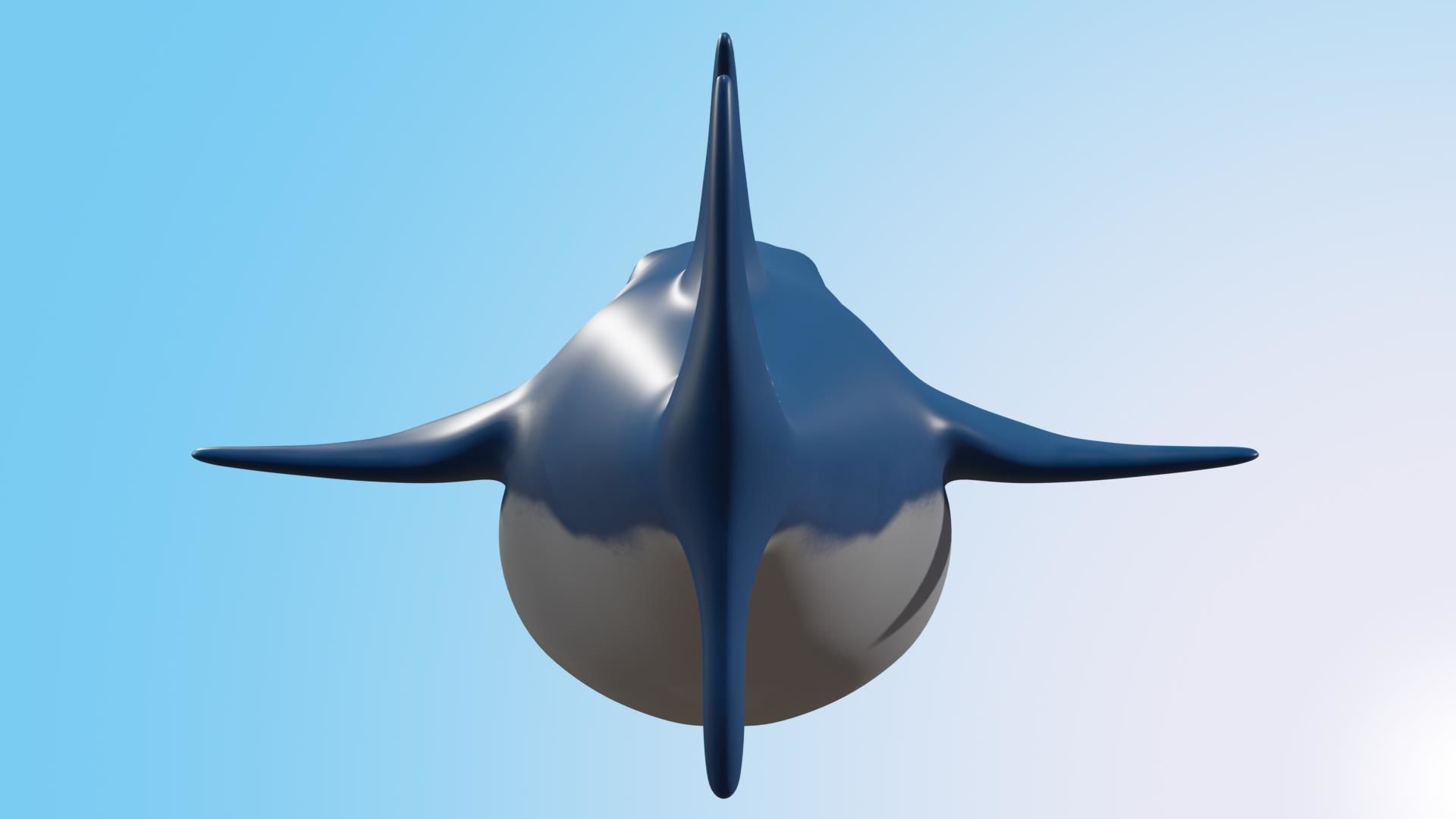 Shark model Low-poly 3D model_6