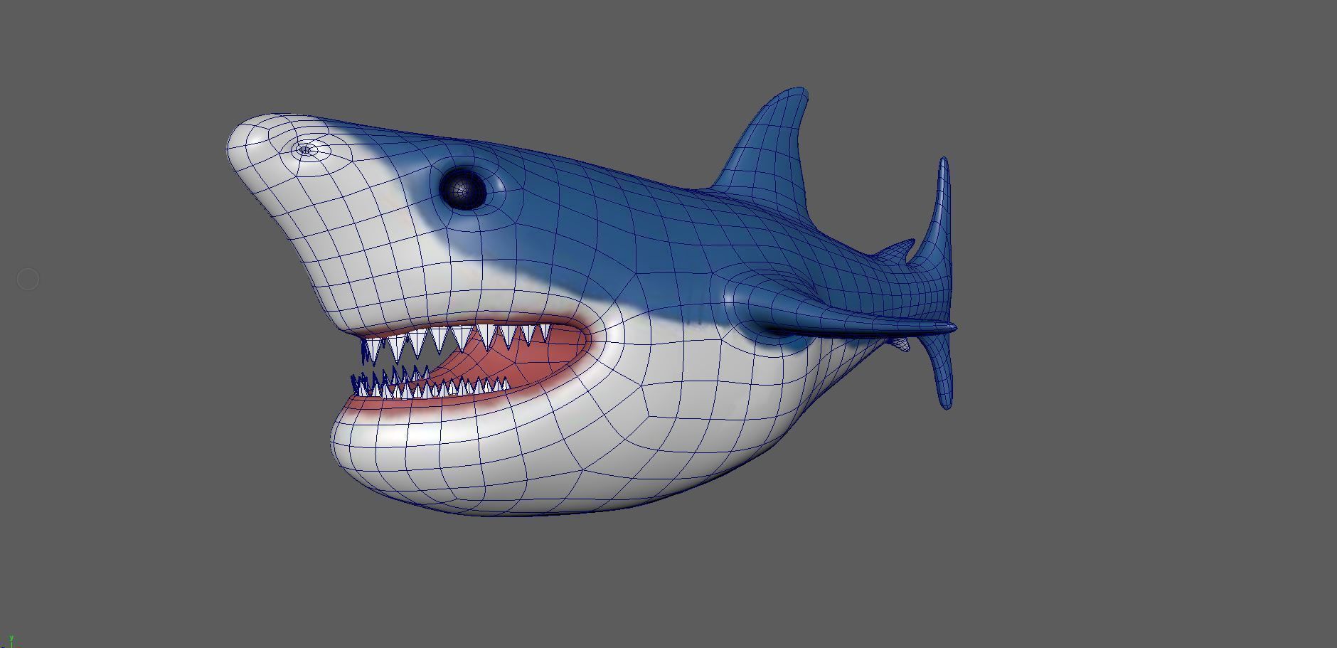 Shark model Low-poly 3D model_9