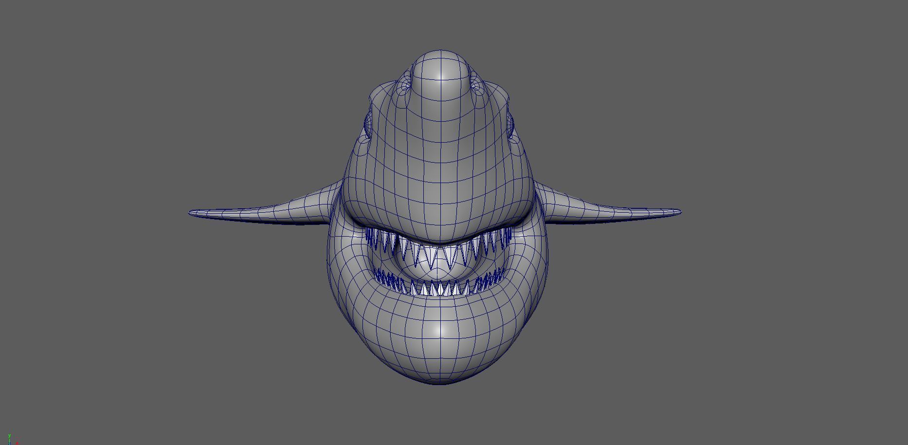 Shark model Low-poly 3D model_10