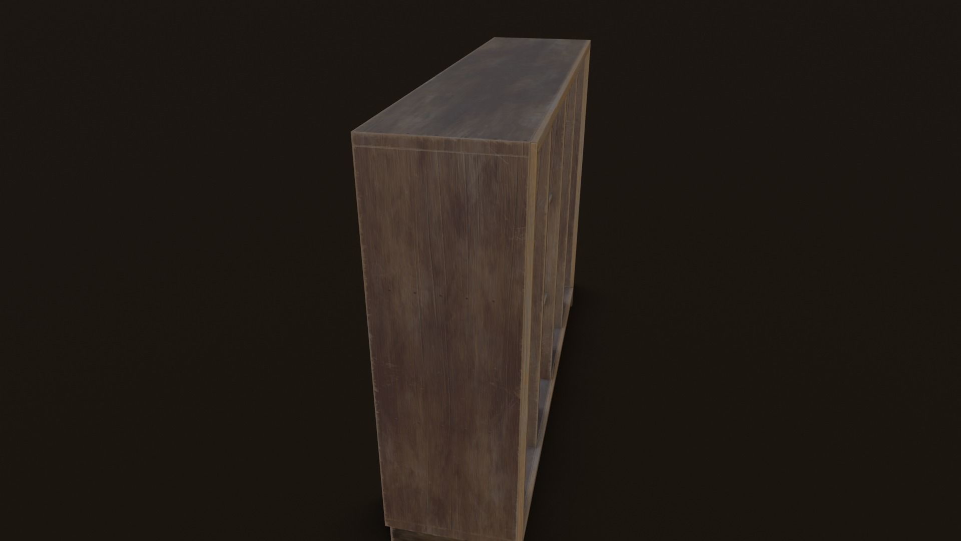 Old Japanese Shoe box Low-poly 3D model_27