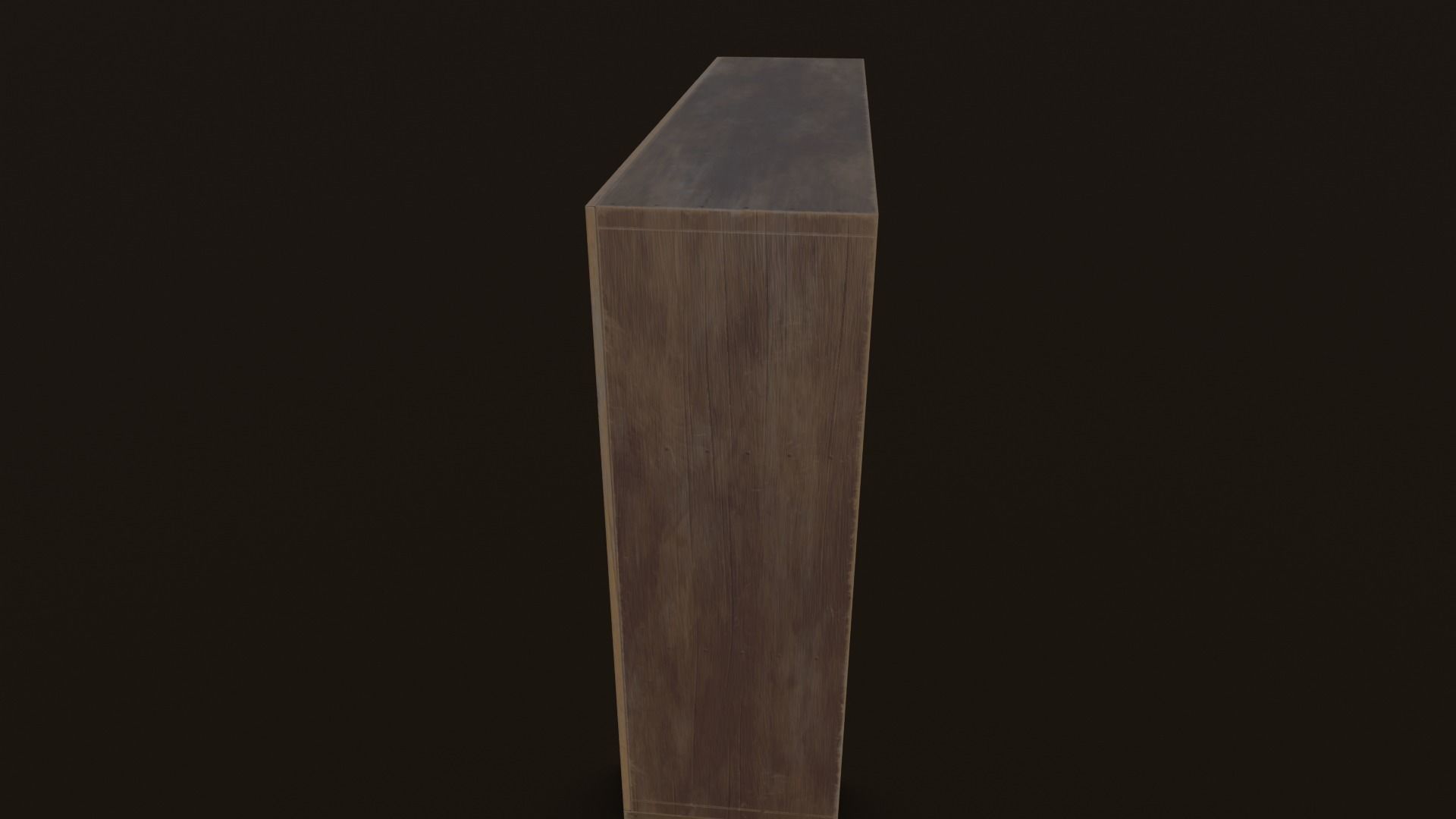 Old Japanese Shoe box Low-poly 3D model_12
