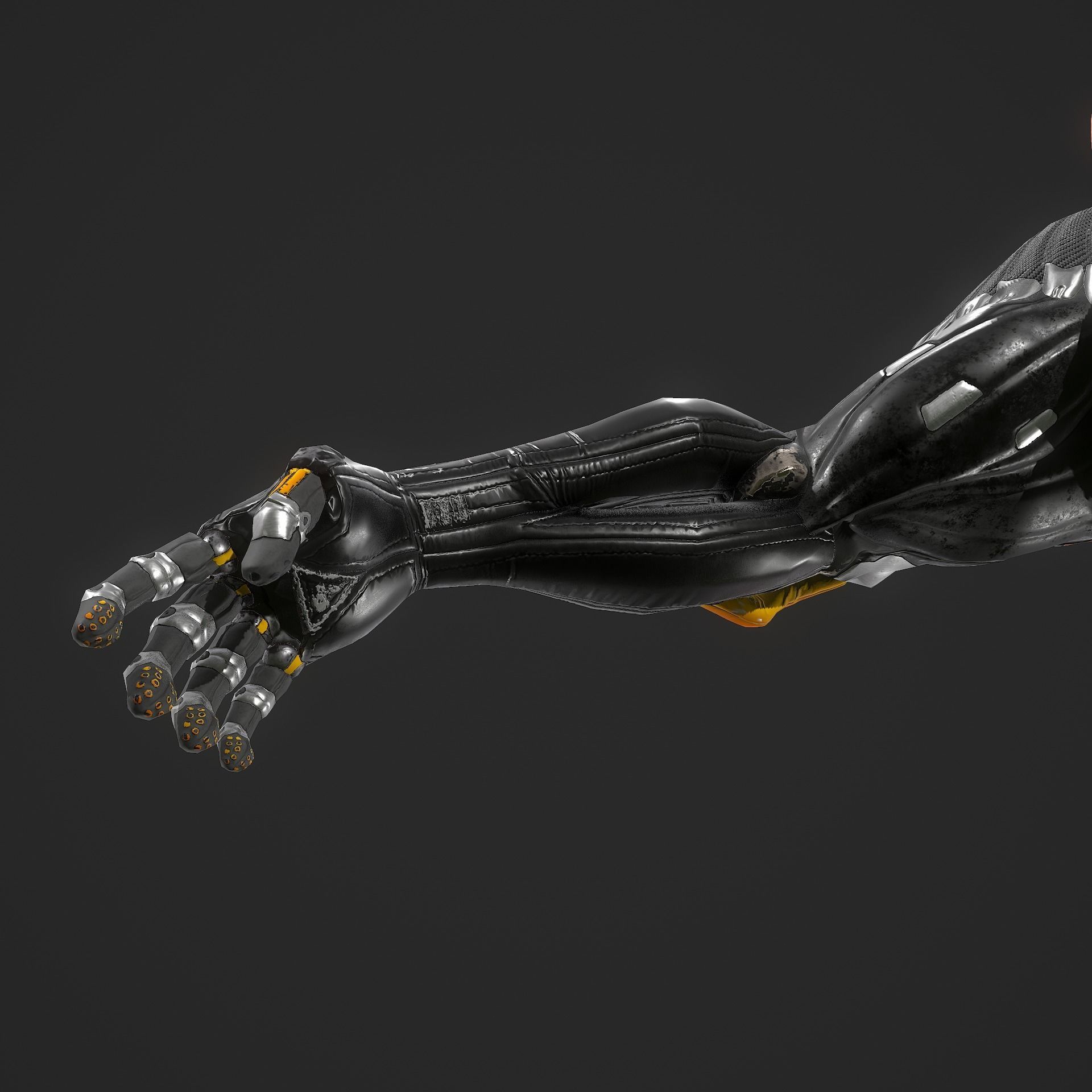 Sci-fi Soldier Riged Low-poly 3D model_14