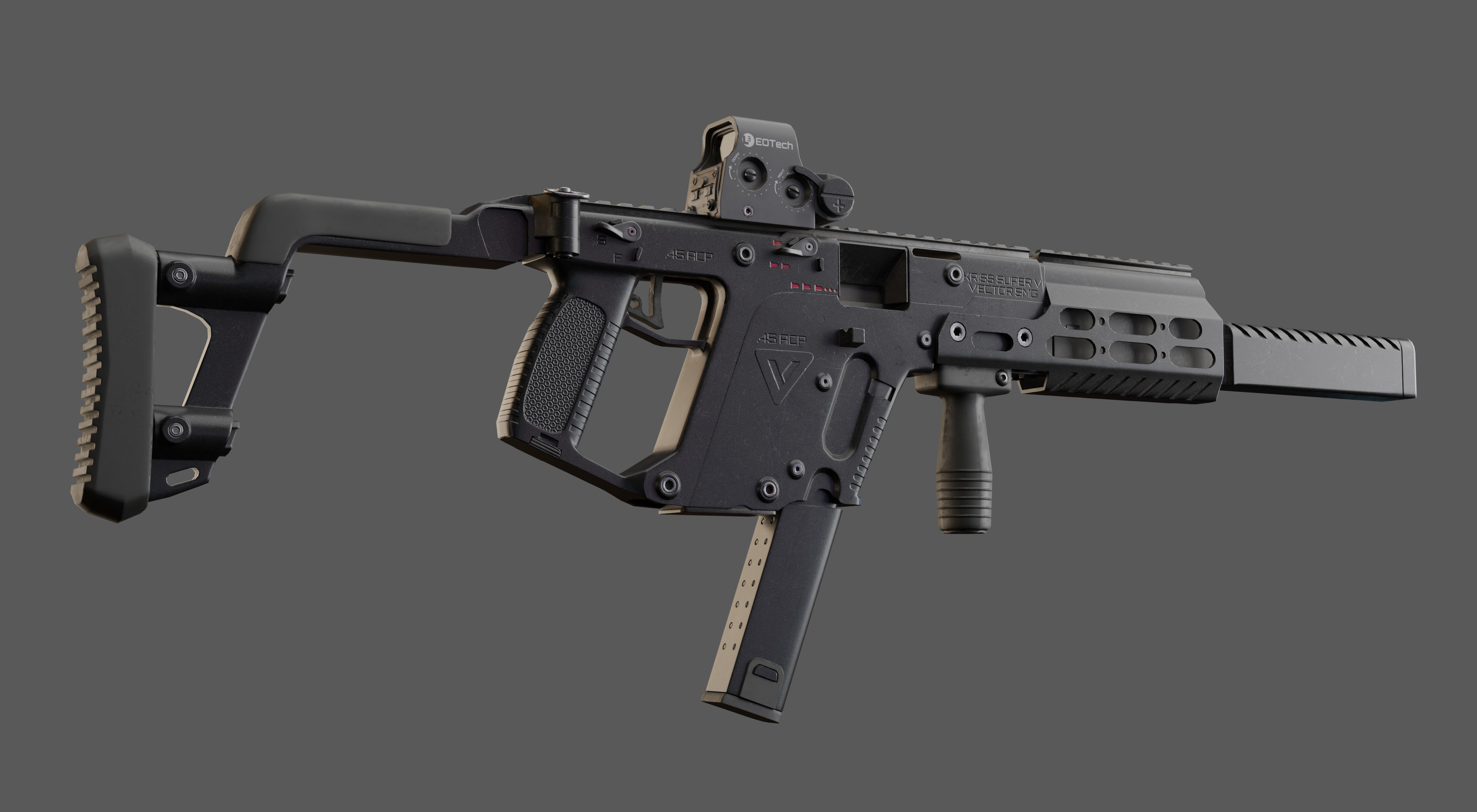 Sci-fi Soldier Riged Low-poly 3D model_8