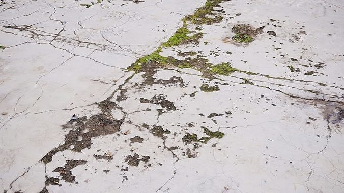 3D Scanned Concrete Slab 3D model