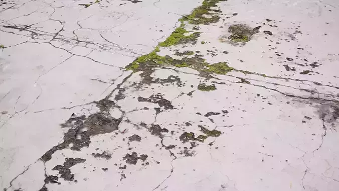 3D Scanned Concrete Slab 3D model
