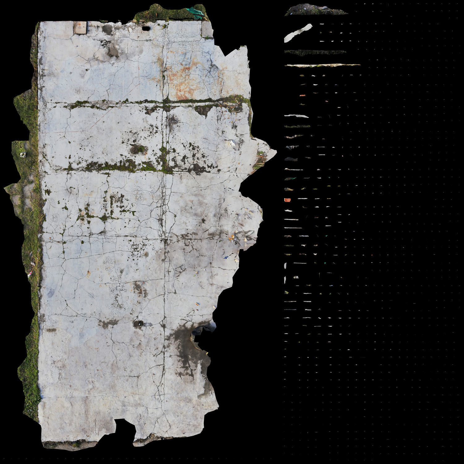 3D Scanned Concrete Slab 3D model_2