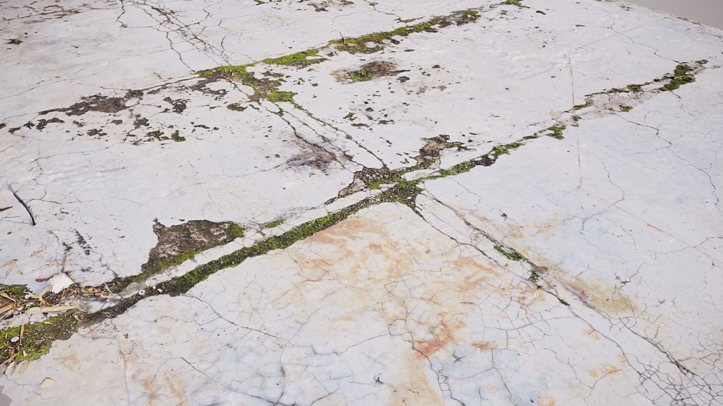 3D Scanned Concrete Slab 3D model_3