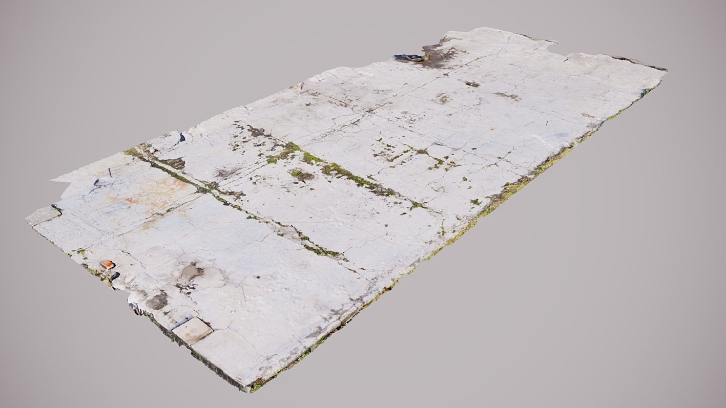 3D Scanned Concrete Slab 3D model_11