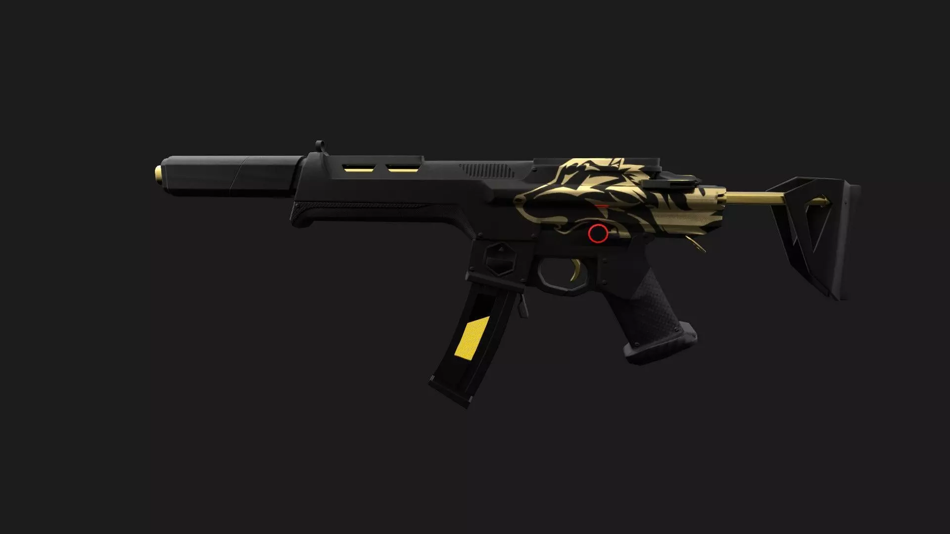 Sci-fi Spectre M4 Low-poly 3D model_0