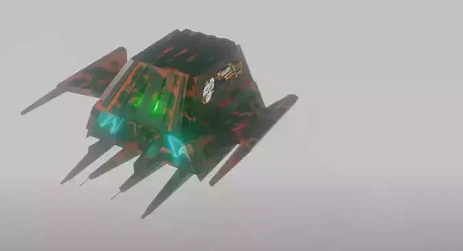 Low Poly Sci-Fi Drone