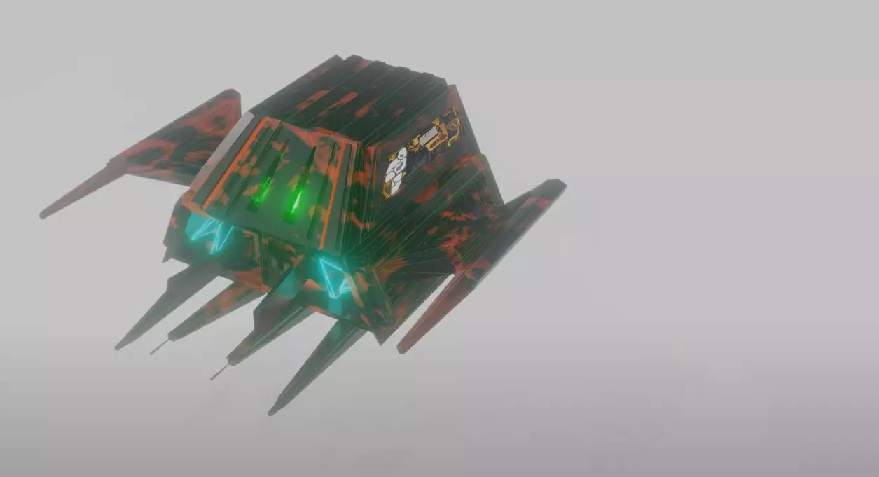 3D model Low Poly Sci-Fi Drone VR / AR / low-poly | CGTrader