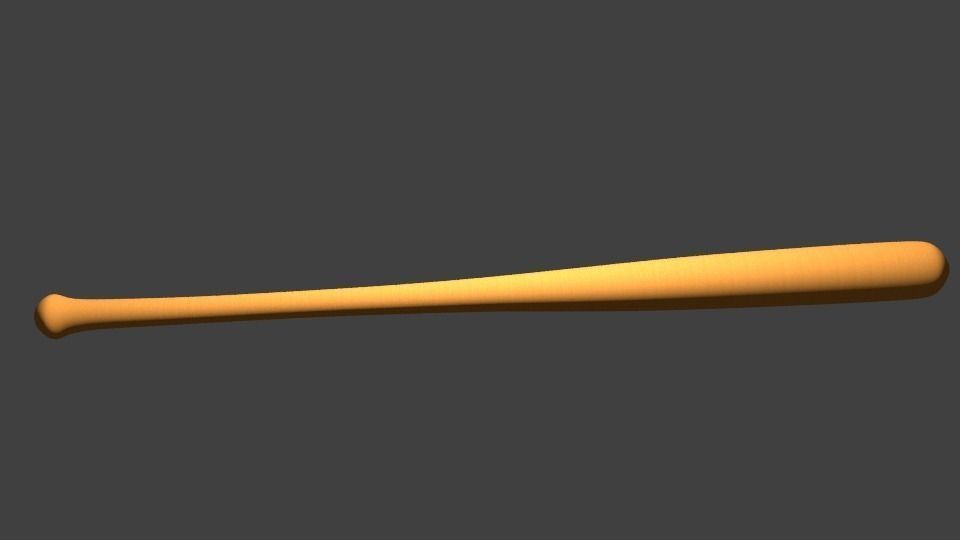 Baseball bat Free low-poly 3D model