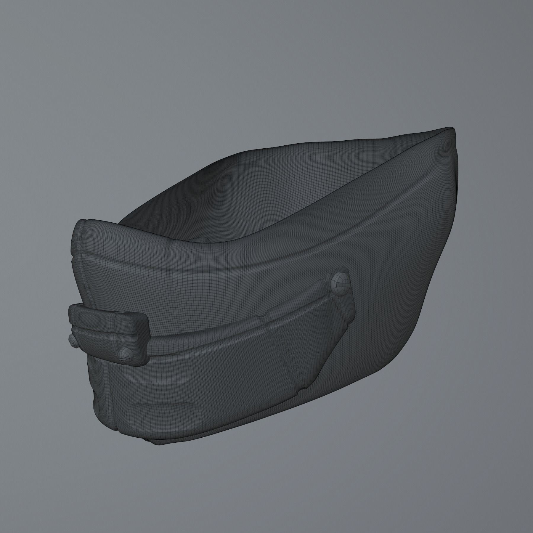 gas mask scifi high poly sculpt ver4 3d printable 3D model 3D model_10