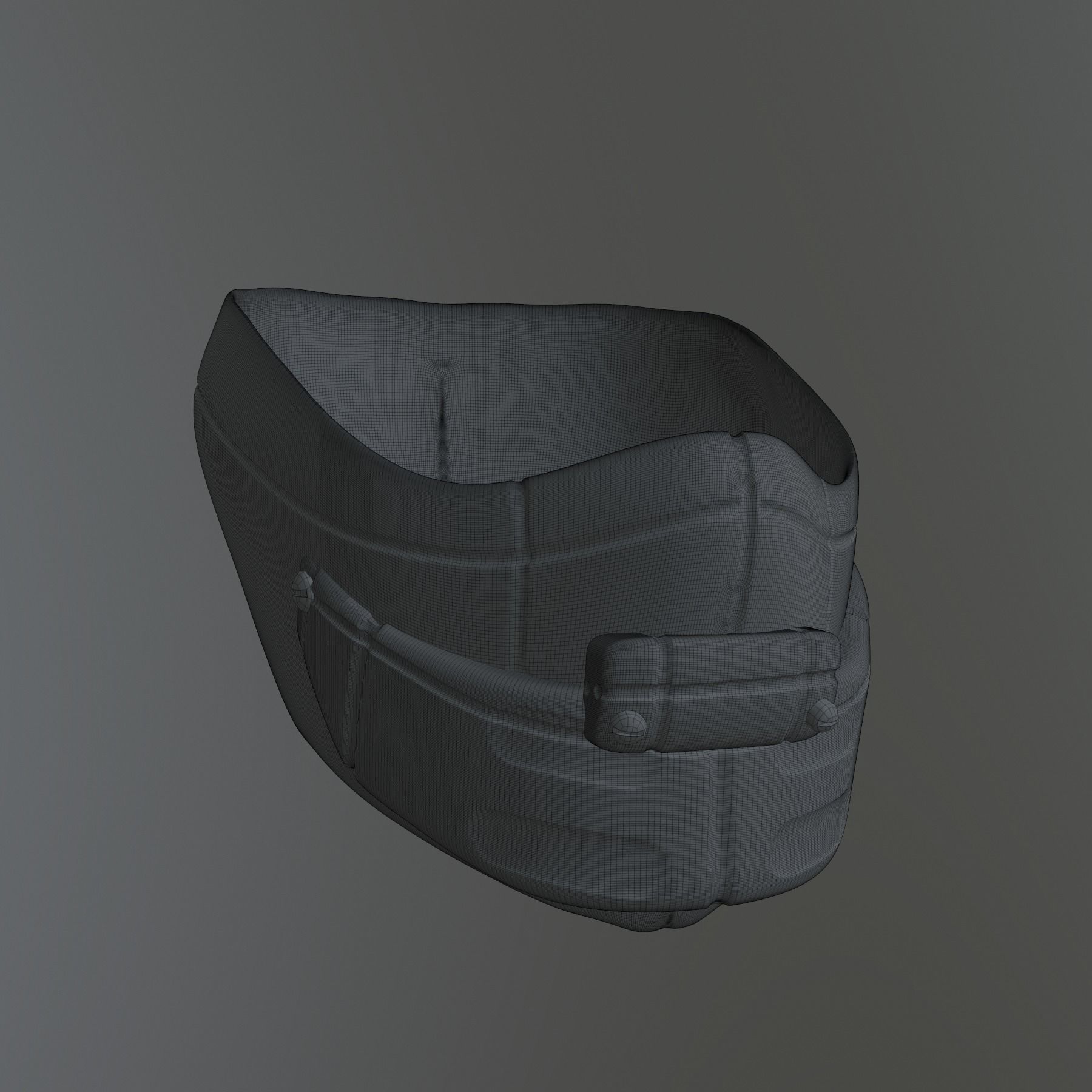 gas mask scifi high poly sculpt ver4 3d printable 3D model 3D model_9
