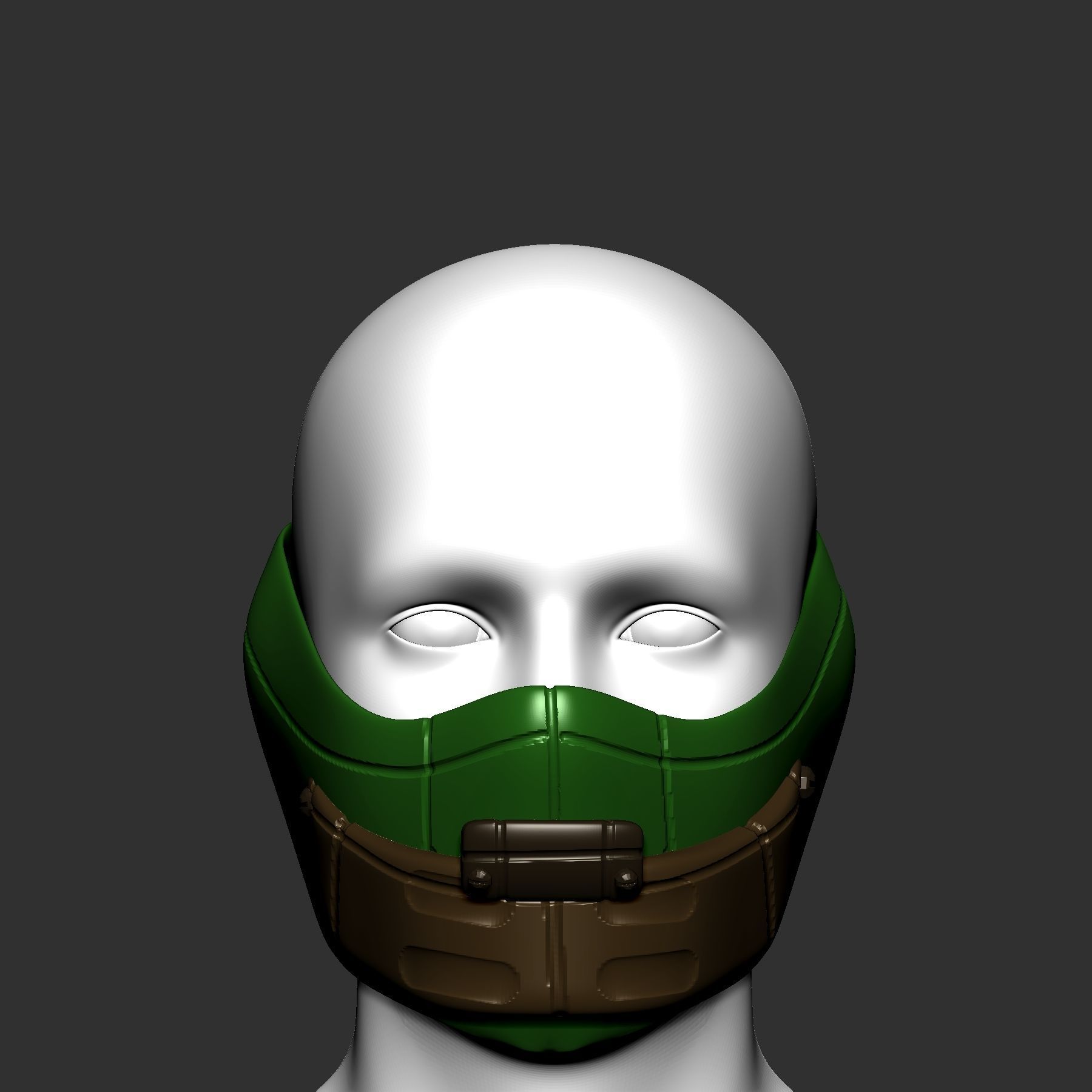 gas mask scifi high poly sculpt ver4 3d printable 3D model 3D model_1