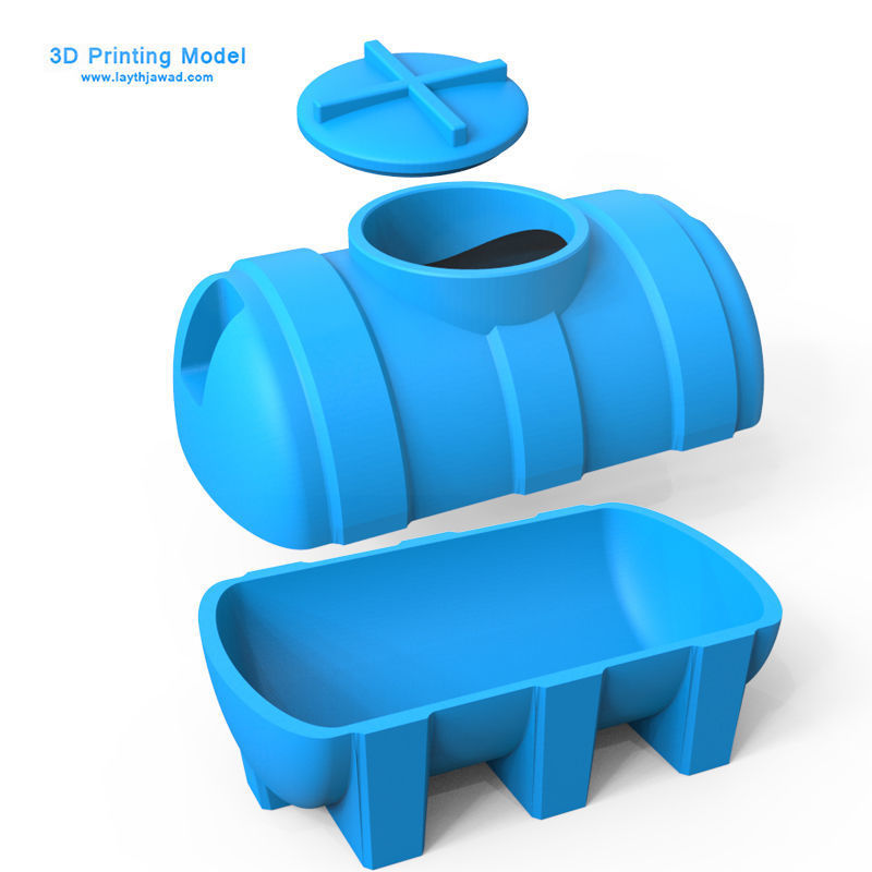 Water Tank 3D print model_4