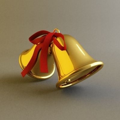 Christmas Bell 3D model_2