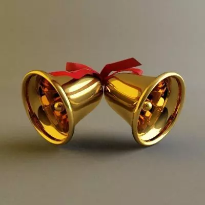 Christmas Bell 3D model_0