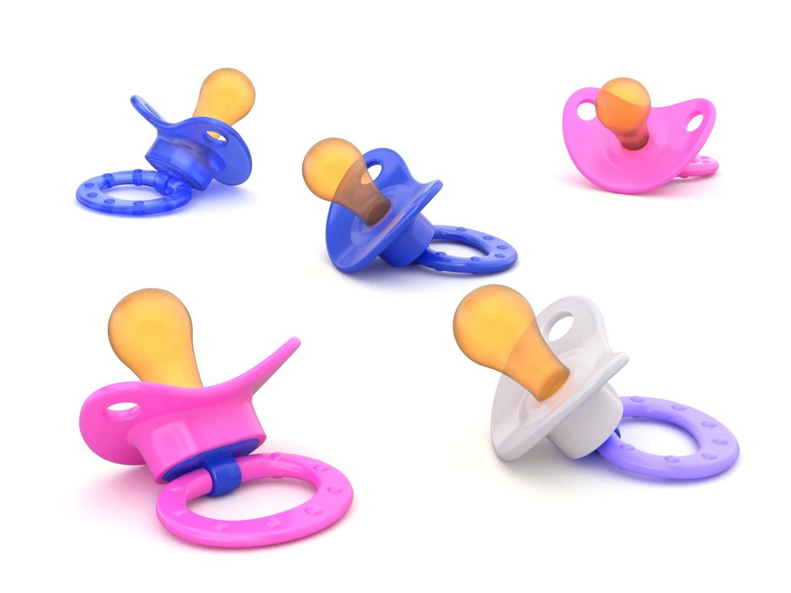 Pacifier Model 02 3D model_2