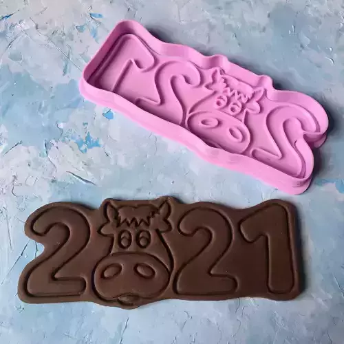 Cookie Cutter  New Year 2021 3D print model 3D print model