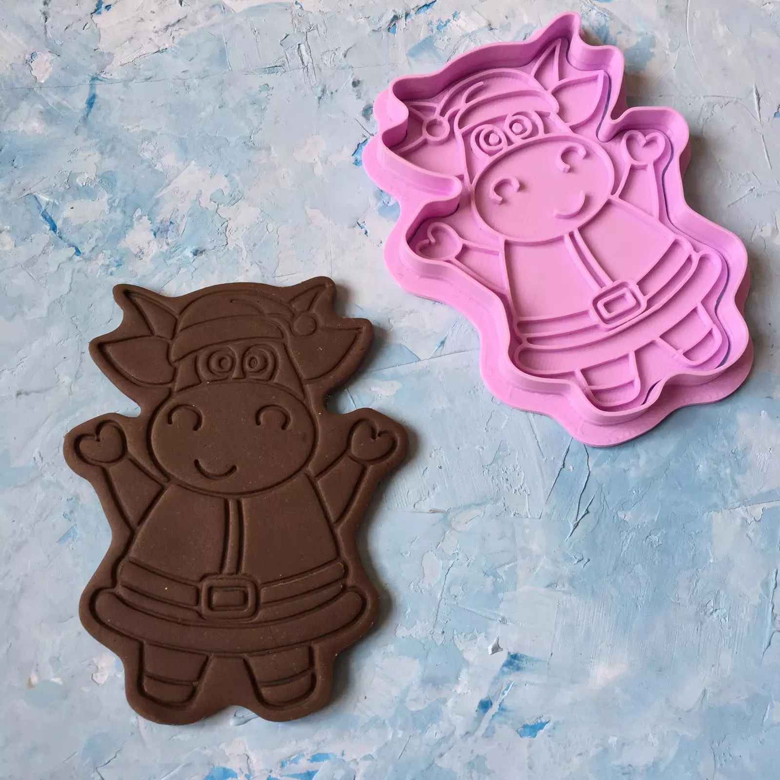 Cookie Cutter New Year 2021  Bull 3D print model_0