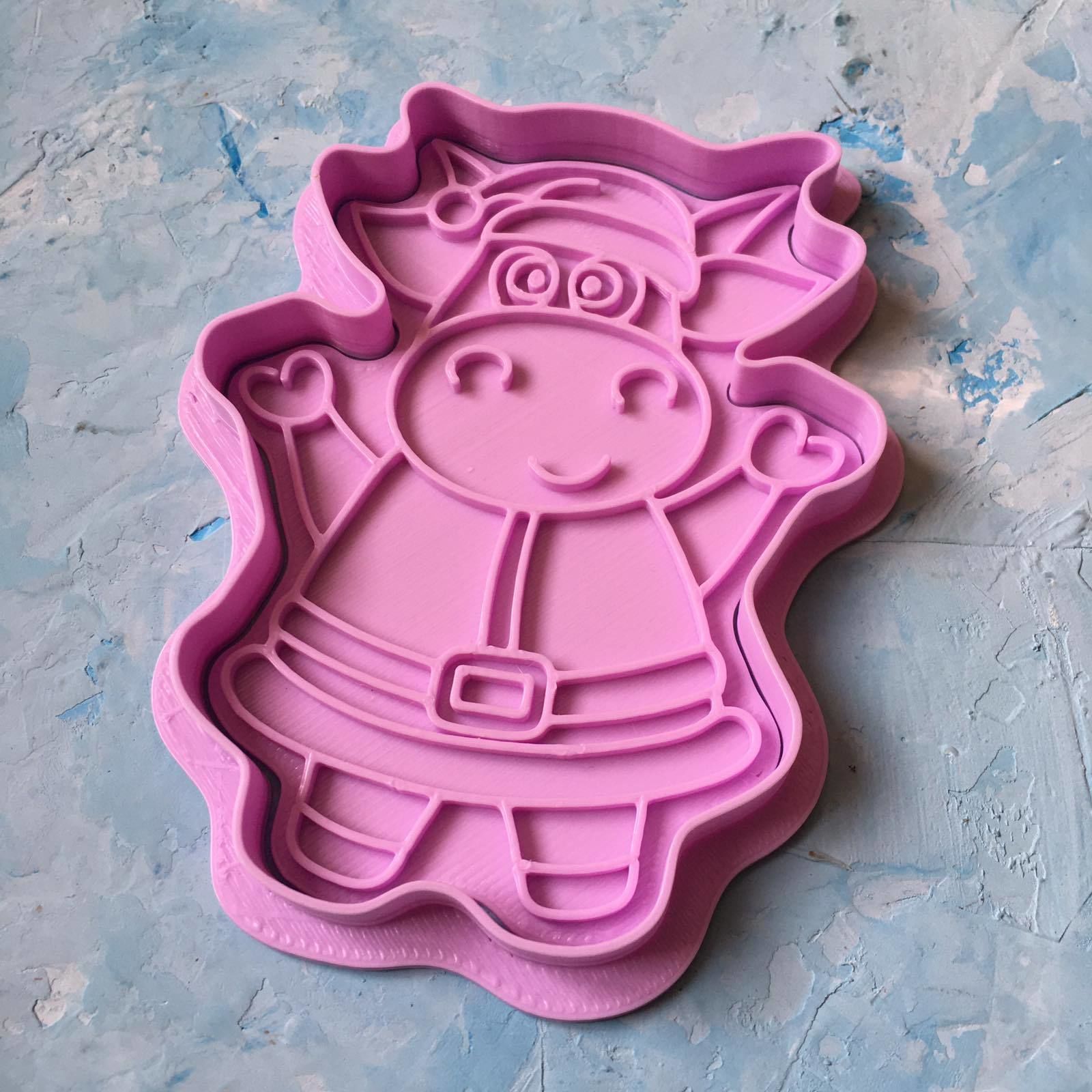 Cookie Cutter New Year 2021  Bull 3D print model_2