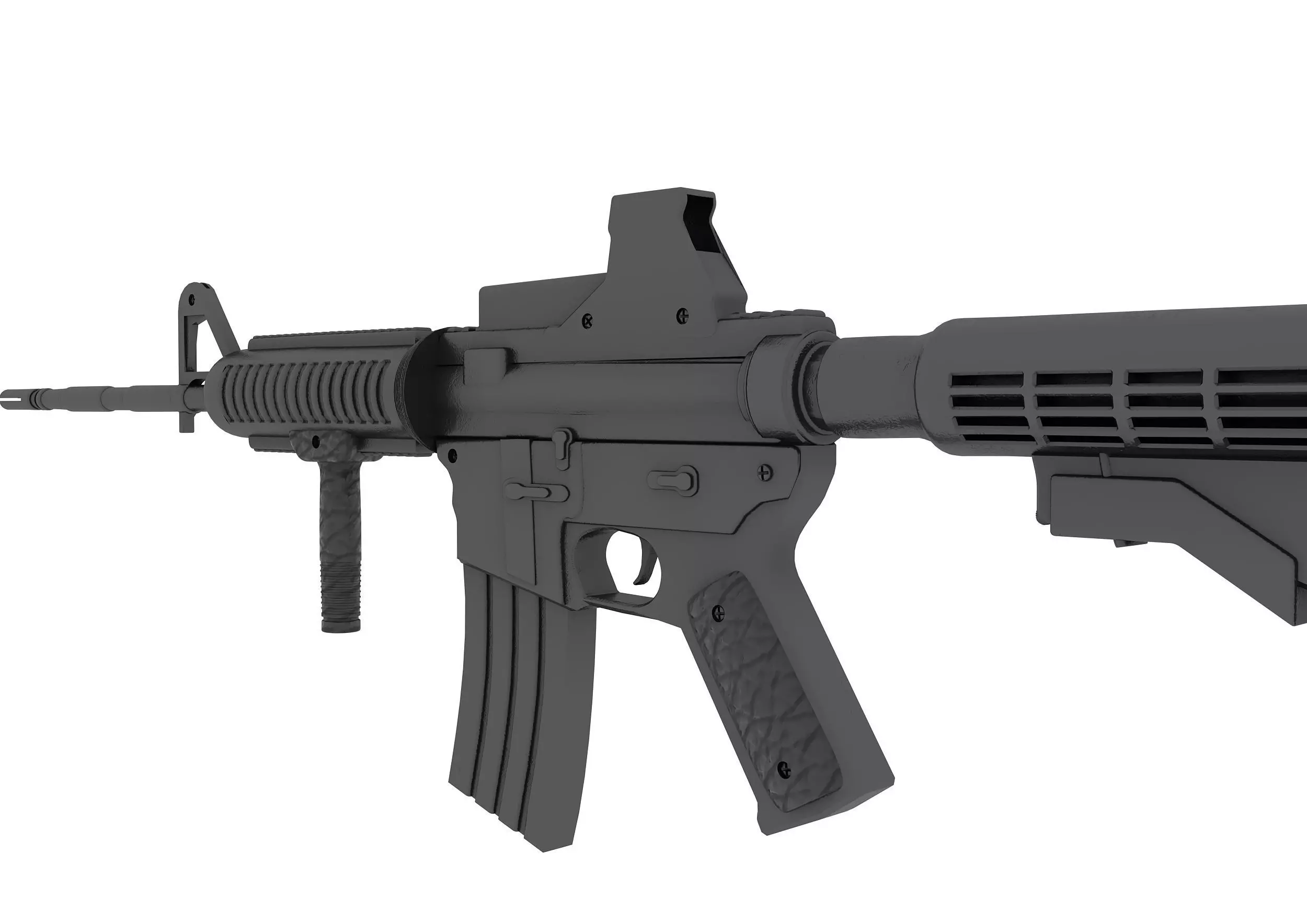 weapon m16 3D model_0