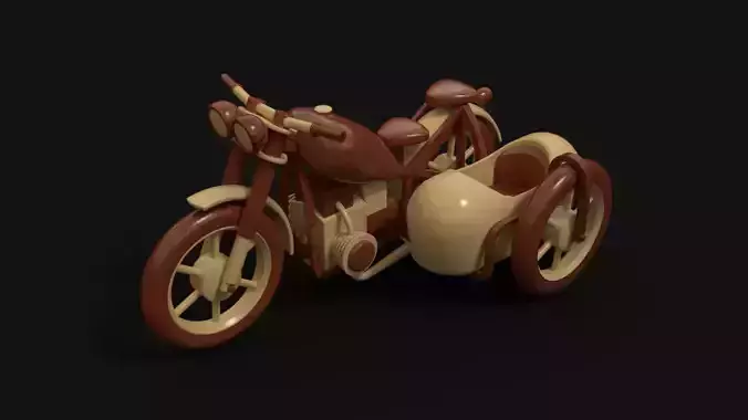 Wooden toy motor boxer