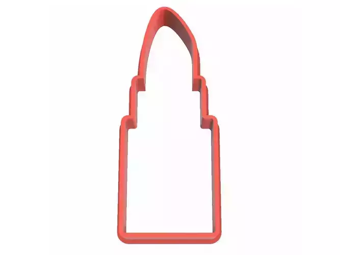 0136 Lipstick No 2 cookie cutter 