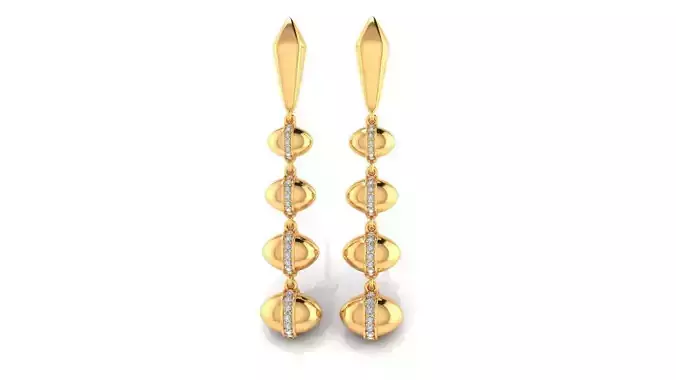 Tazzarine Diamond Earring Model 2