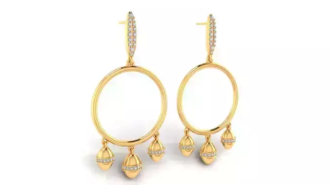 Tazzarine Diamond Earring Model 3