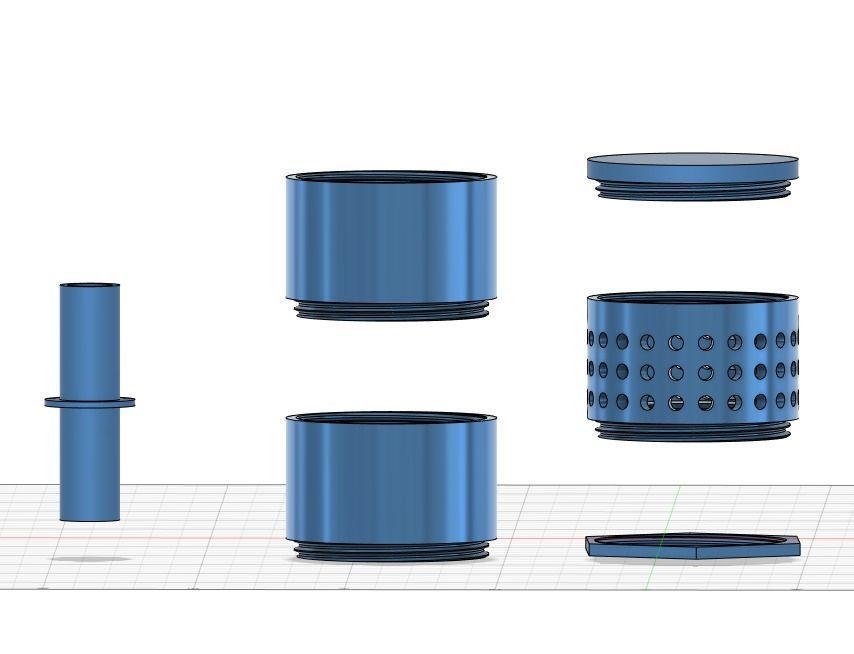 gas sensor body 3D print model_16