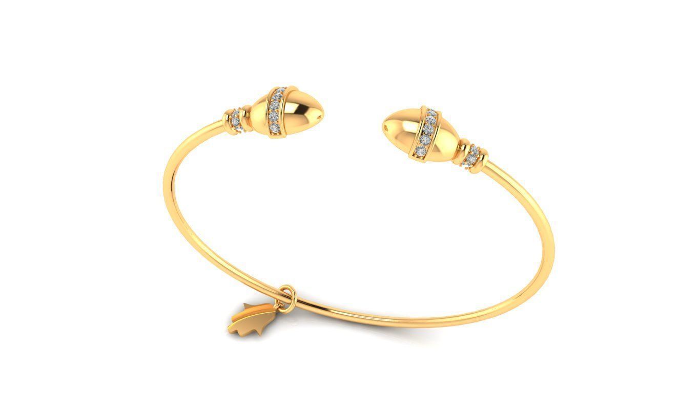 Tazzarine Diamond Bracelet Model 1 3D print model_7