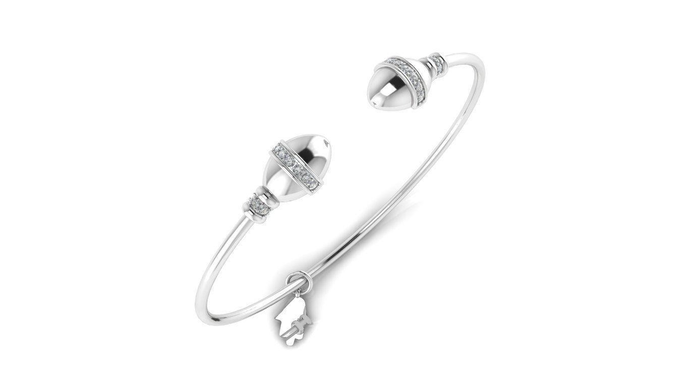 Tazzarine Diamond Bracelet Model 1 3D print model_1