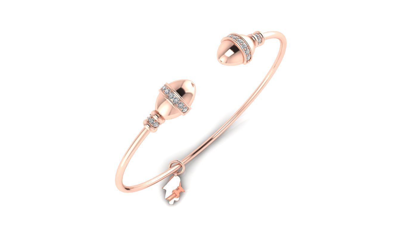 Tazzarine Diamond Bracelet Model 1 3D print model_2