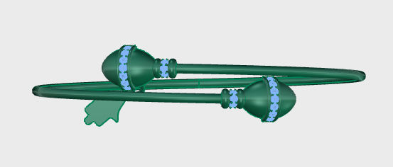 Tazzarine Diamond Bracelet Model 2 3D print model_4