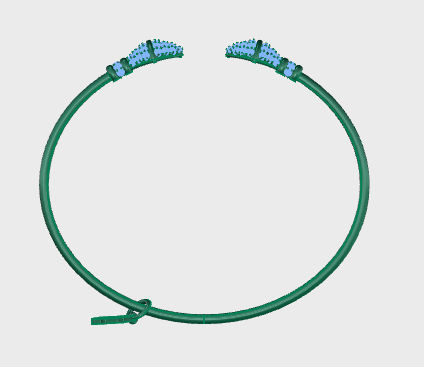 Tazzarine Diamond Bracelet Model 3 3D print model_7