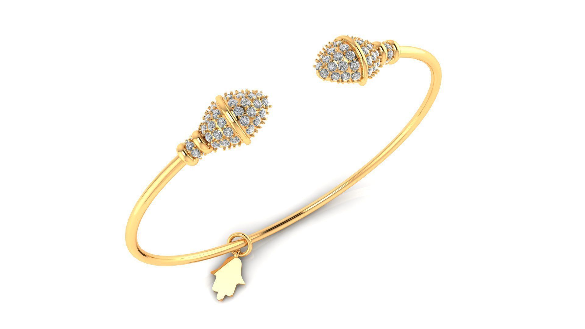 Tazzarine Diamond Bracelet Model 3 3D print model_3