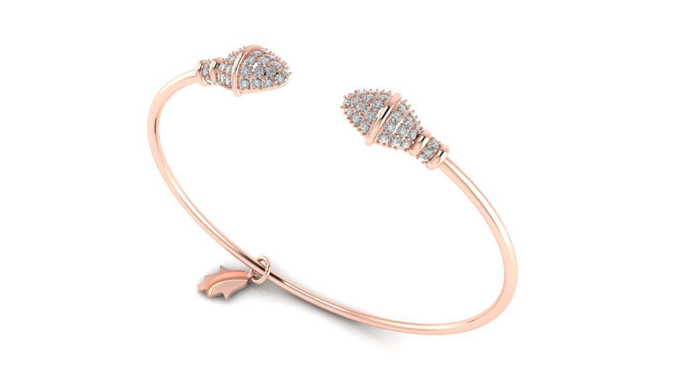 Tazzarine Diamond Bracelet Model 3 3D print model_2