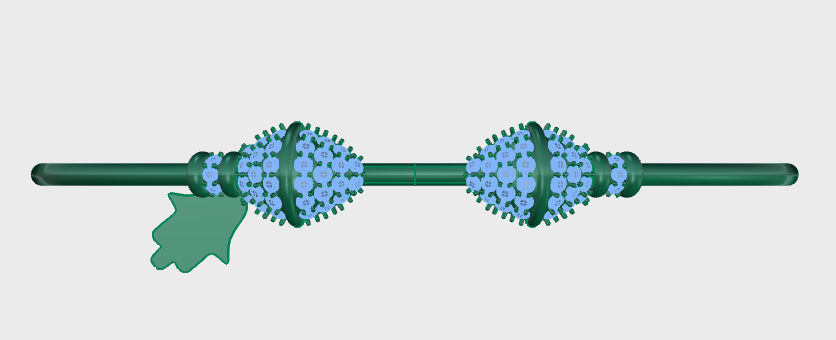 Tazzarine Diamond Bracelet Model 3 3D print model_4