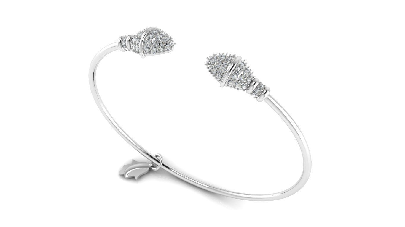 Tazzarine Diamond Bracelet Model 3 3D print model_1