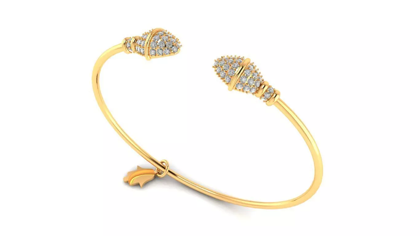 Tazzarine Diamond Bracelet Model 3 3D print model_0