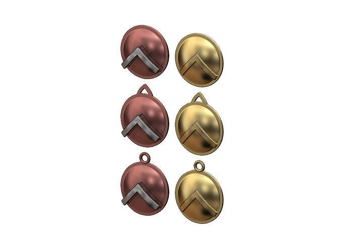 Spartan Shield Pendant 3D print model