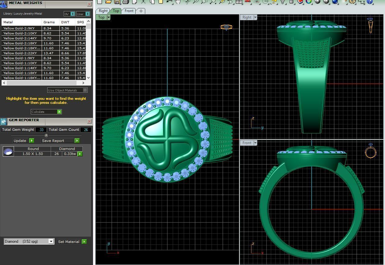 Fancy Mens Ring 3D print model_7