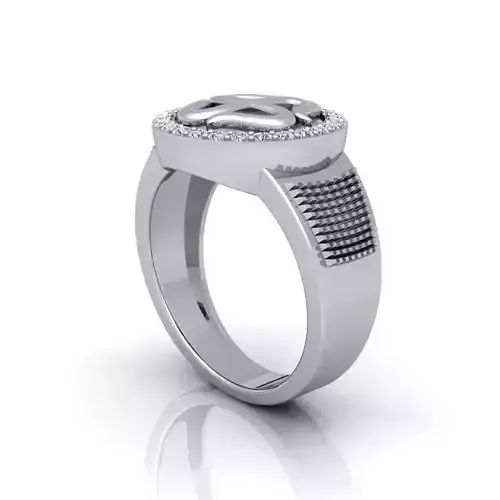 Fancy Mens Ring  3D print model